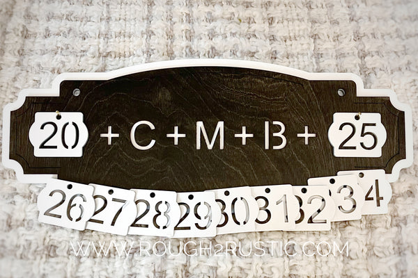 *PREORDER* Epiphany Home Blessing Sign Layered Vintage Style