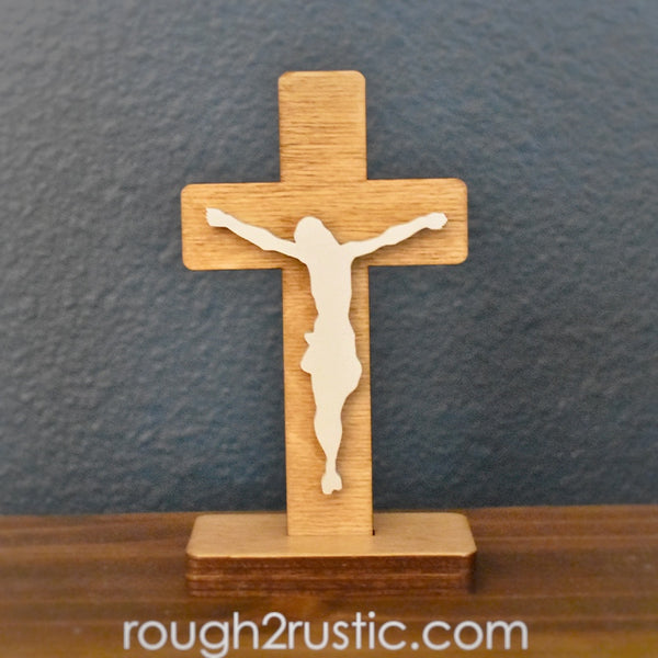 5.5 Inch Standing Traditional Style Crucifix
