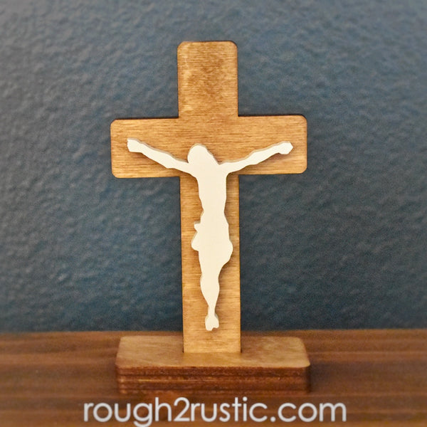5.5 Inch Standing Traditional Style Crucifix