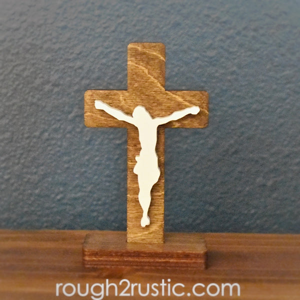 5.5 Inch Standing Traditional Style Crucifix