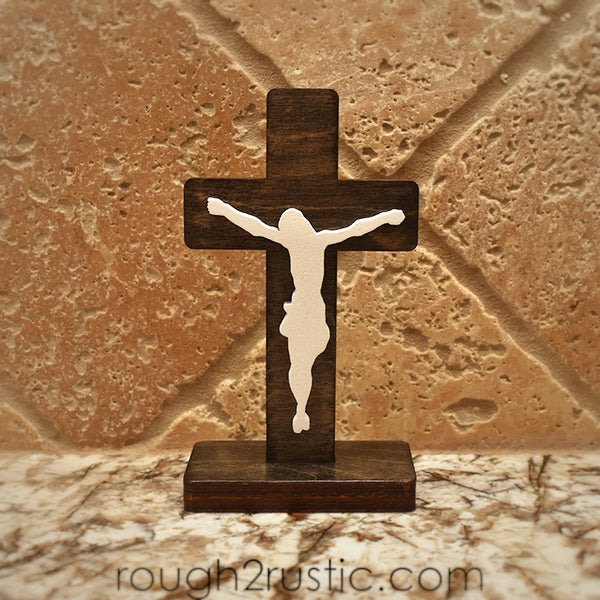 5.5 Inch Standing Traditional Style Crucifix