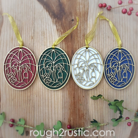 Holy Family Ornament Set