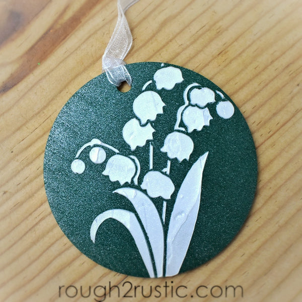 Sorrowful and St. Gianna Lily of the Valley Ornament set