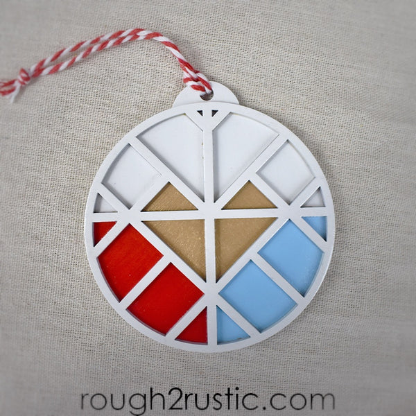 Divine Mercy Mosaic Ornament