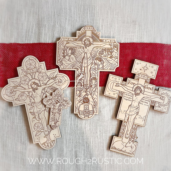 Brightly Hude Calix Crucifix