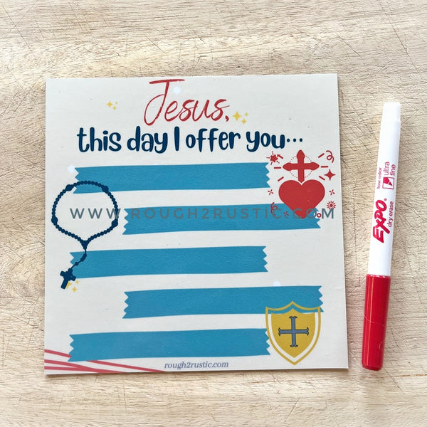 "My Daily Offerings" XL Dry Erase Magnets