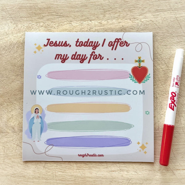 "My Daily Offerings" XL Dry Erase Magnets