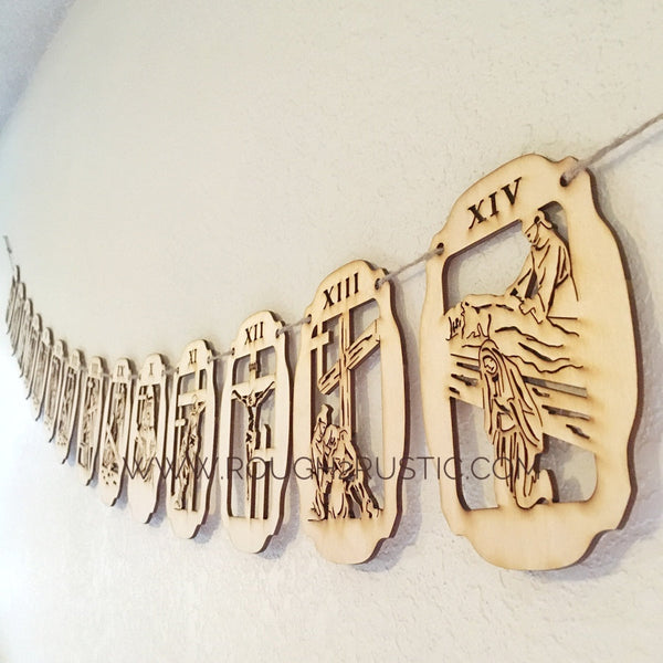 Imperfect Garland-Style 14 Stations of the Cross