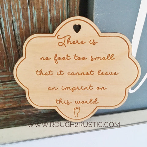 Footprint Mini Sign/Ornament