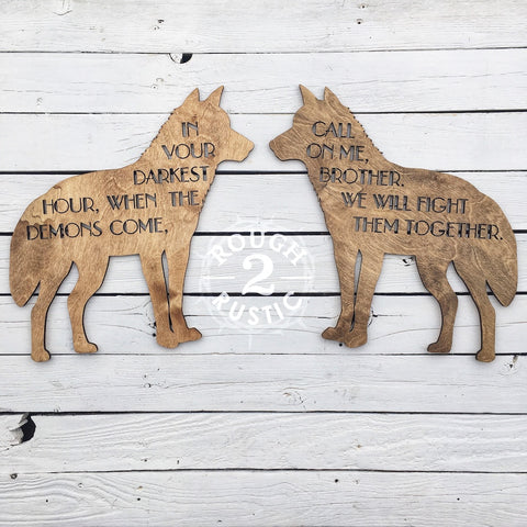"Brother" Wolves Set