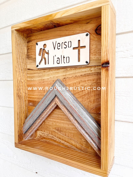 Natural Verso l’alto Mountain Shadow Box/Mini Shrine