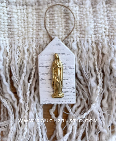 Mini Mary Shrine Ornament