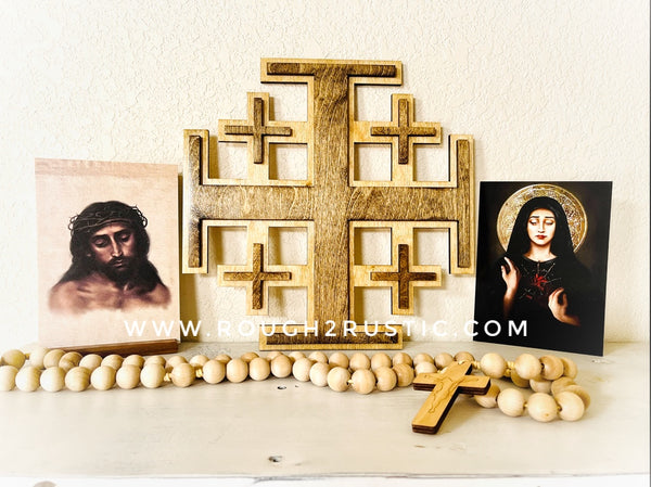 12 Inch Jerusalem Cross