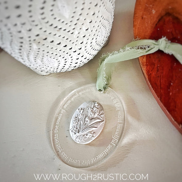 St. Gianna Ornament with Lily of the Valley