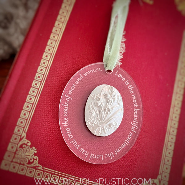 St. Gianna Ornament with Lily of the Valley