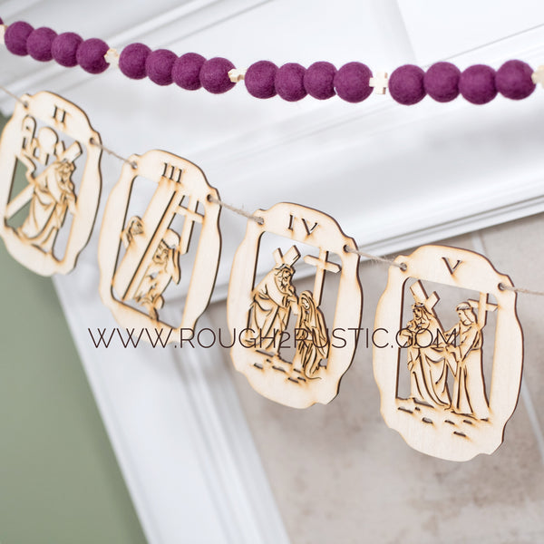 Imperfect Garland-Style 14 Stations of the Cross