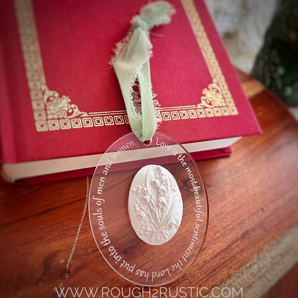 St. Gianna Ornament with Lily of the Valley