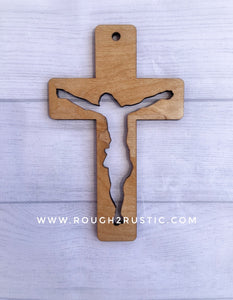 7 inch silhouette wall crucifix