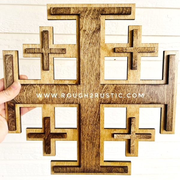12 Inch Jerusalem Cross