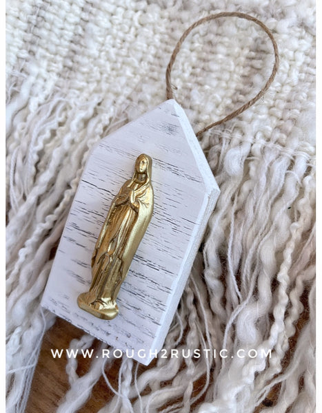 Mini Mary Shrine Ornament