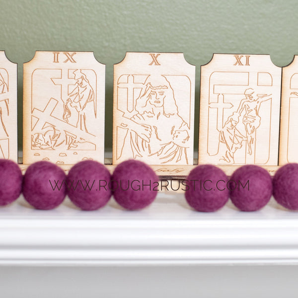 Imperfect Engraved Shelf-Sitter Stations of the Cross