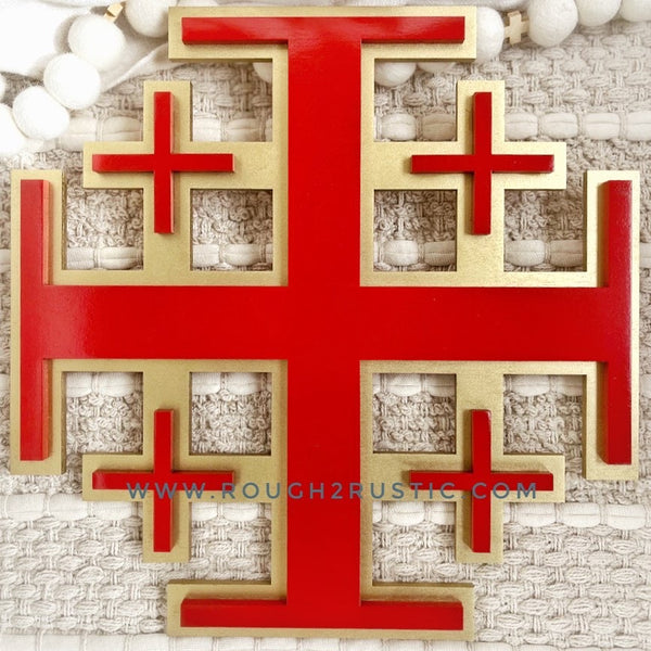 12 Inch Jerusalem Cross