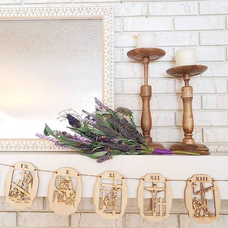 Imperfect Garland-Style 14 Stations of the Cross