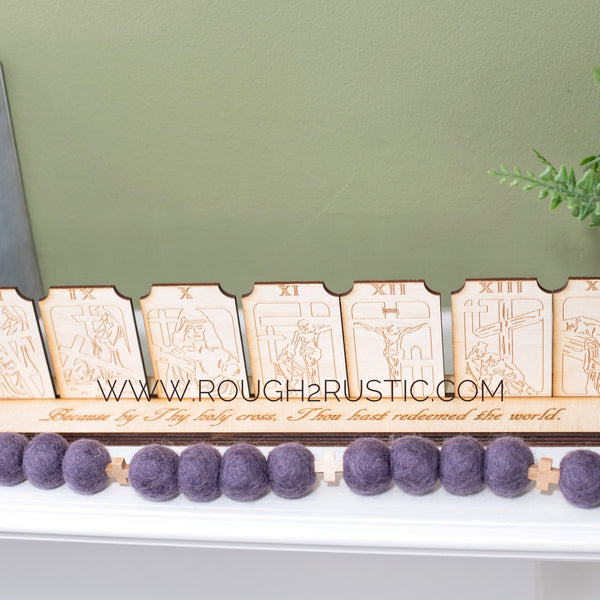 Imperfect Engraved Shelf-Sitter Stations of the Cross