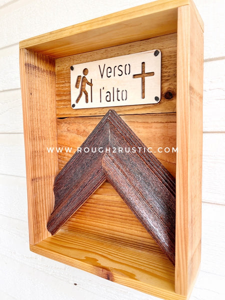 Natural Verso l’alto Mountain Shadow Box/Mini Shrine