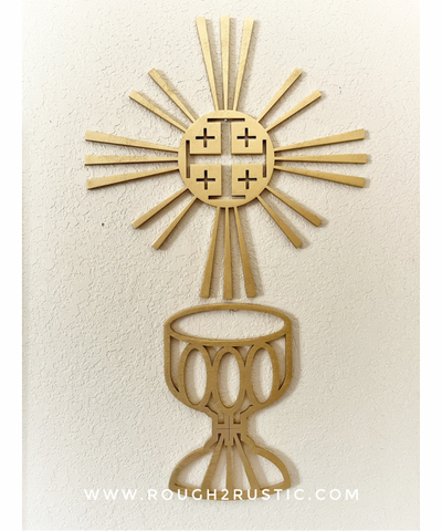 Jerusalem Cross Host and Chalice