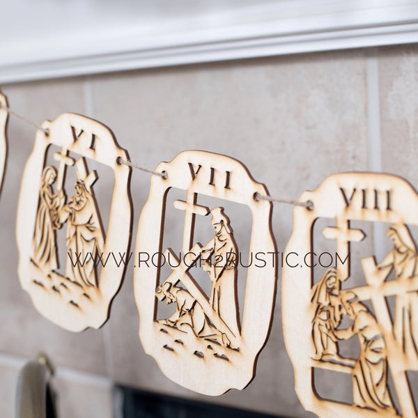 Imperfect Garland-Style 14 Stations of the Cross