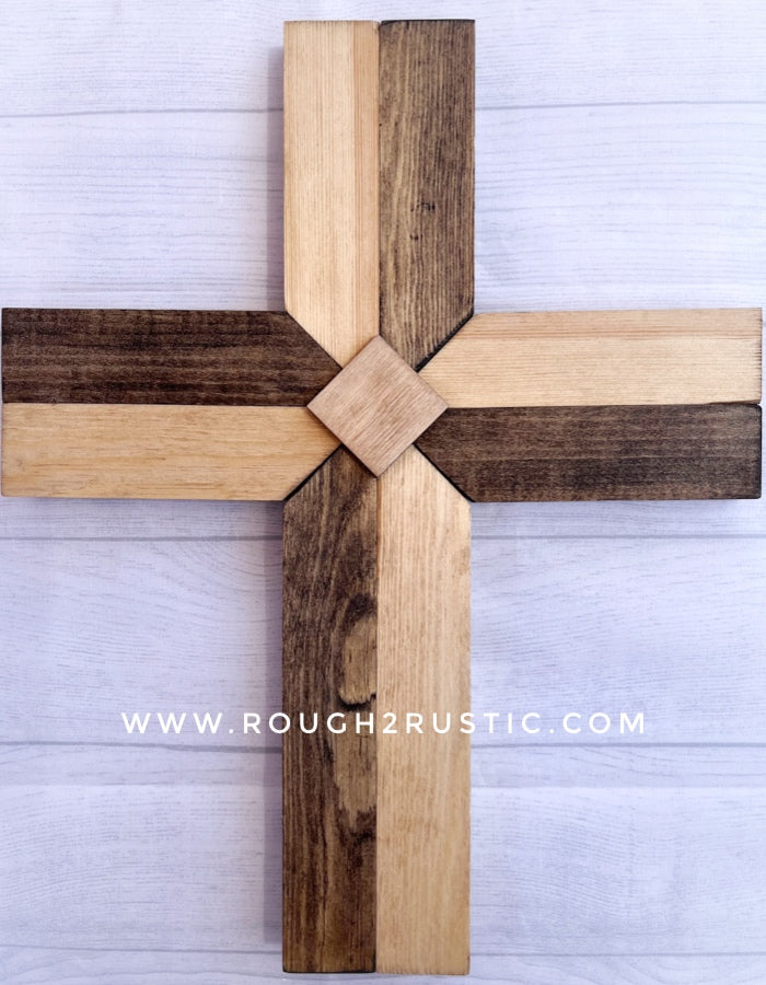 Rustic wood cross