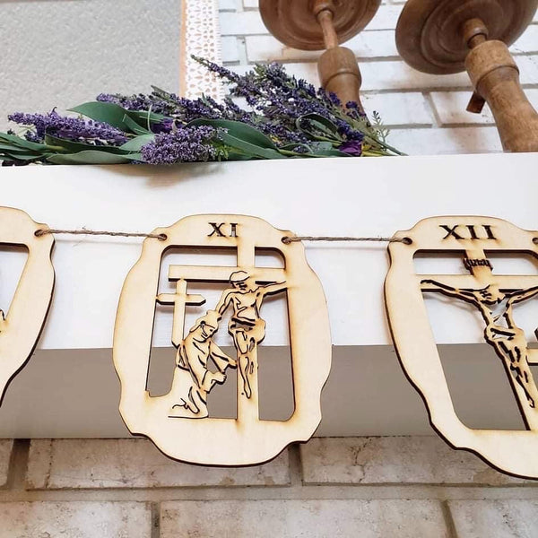 Imperfect Garland-Style 14 Stations of the Cross