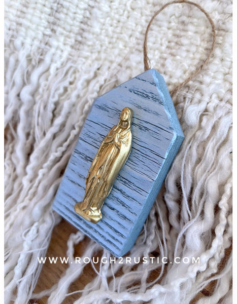 Mini Mary Shrine Ornament