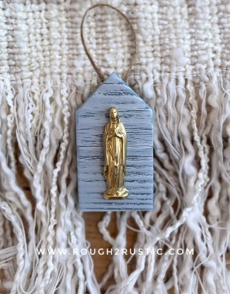 Mini Mary Shrine Ornament