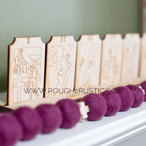 Imperfect Engraved Shelf-Sitter Stations of the Cross